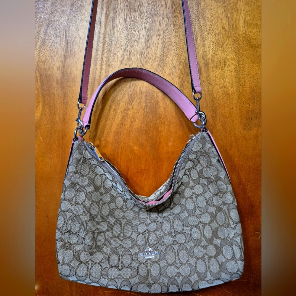 Coach Tan and Pink Women's Bag